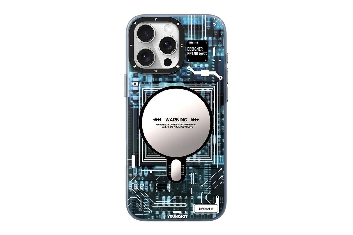Apple iPhone 16 Pro Max Kılıf M-safe Şarj Özellikli Yüzük Standlı Amazingthing Titan Pro Serisi Kapak