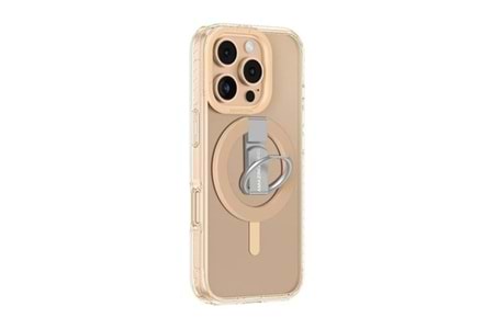 Apple iPhone 16 Pro Max Kılıf M-safe Şarj Özellikli Yüzük Standlı Amazingthing Titan Pro Serisi Kapak