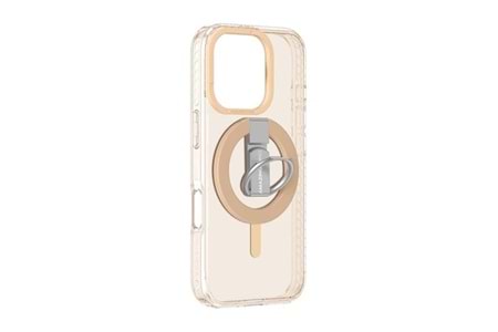 Apple iPhone 16 Pro Max Kılıf M-safe Şarj Özellikli Yüzük Standlı Amazingthing Titan Pro Serisi Kapak