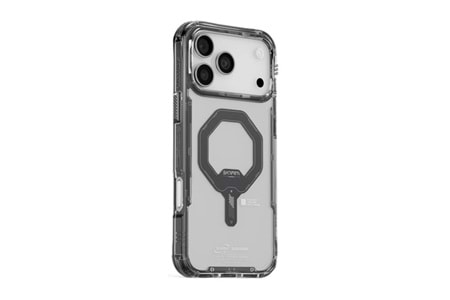 Apple iPhone 15 Pro Kılıf SkinArma Şeffaf M-safe Şarj Özellikli Kado Kartlıklı Saido Kapak