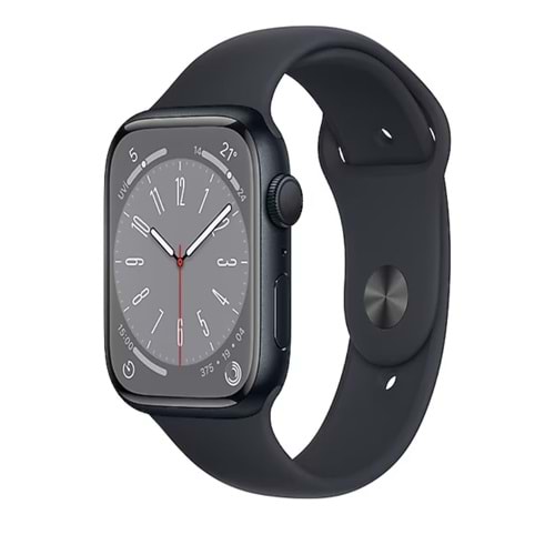 Apple Watch Series 8 GPS Alüminyum 45 mm Garanti Yok Siyah Temiz