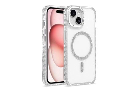 Apple iPhone 15 Kılıf M-safe Şarj Özellikli Zore Tera Silikon Kapak