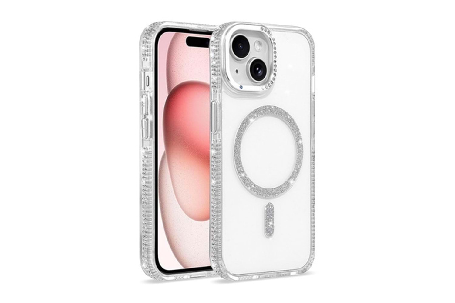 Apple iPhone 15 Kılıf M-safe Şarj Özellikli Zore Tera Silikon Kapak