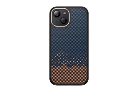 Apple iPhone 15 Kılıf M-safe Şarj Özellikli Karbon Fiber Görünümlü Zore Antina Kapak